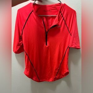 Women's Under Armor Running Shirt, long sleeve pink size medium